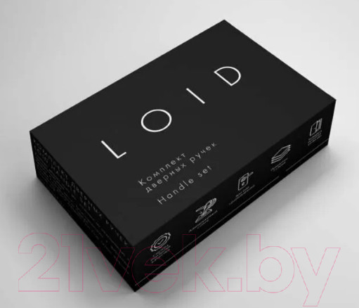 Изображение товара Ручка дверная Loid 480 BL (матовый черный)