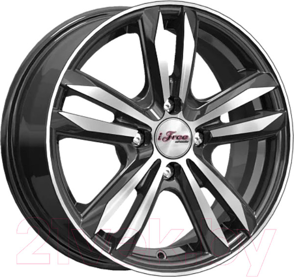 Изображение товара Литой диск iFree Маскот 15x6" 4x98мм DIA 58.5мм ET 35мм Блэк Джек