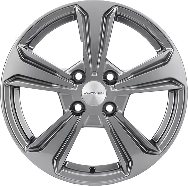 Изображение товара Литой диск Khomen KHW1502 Solaris II 15x6" 4x100мм DIA 54.1мм ET 46мм Gray