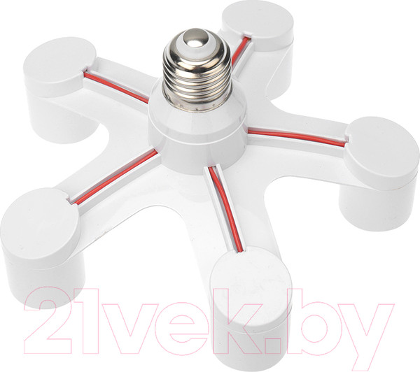 Изображение товара Разветвитель цокольный Rexant Е27-5xЕ27 / 11-8865