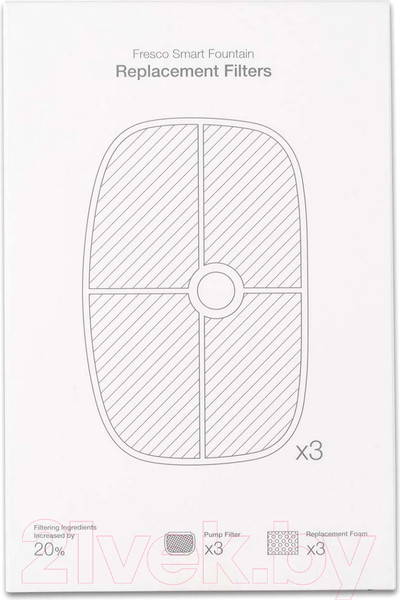 Изображение товара Фильтр для поилки Petoneer Fresco Pro/Ultra / FS010 (3шт)