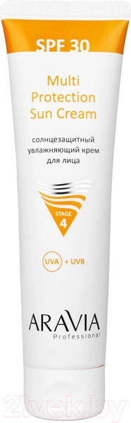 Изображение товара Крем солнцезащитный Aravia Multi Protection Sun Cream SPF30 Солнцезащитный увлажняющий (100мл)