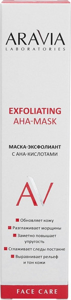 Изображение товара Маска для лица кремовая Aravia Laboratories Exfoliating AHA-Mask (100мл)