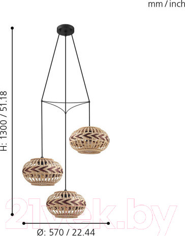 Изображение товара Люстра Eglo Dondarrion 43273