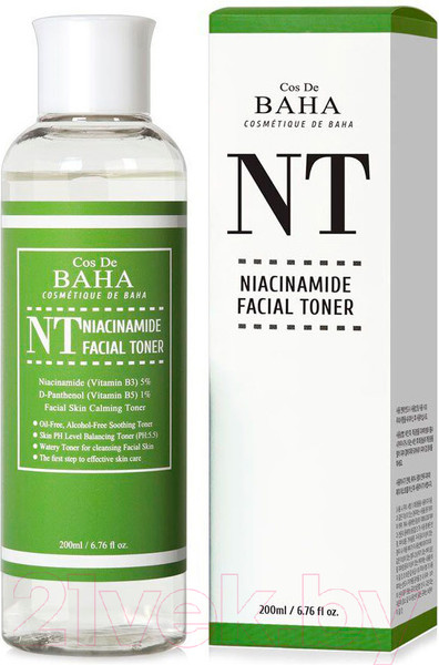 Изображение товара Тонер для лица Cos de Baha Niacinamide Facial Toner (200мл)