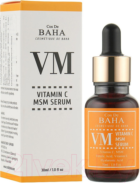 Изображение товара Сыворотка для лица Cos de Baha Vitamin C MSM Serum (30мл)