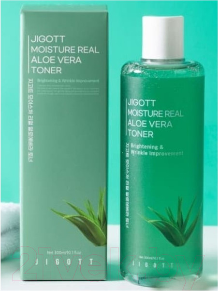 Изображение товара Тонер для лица Jigott Moisture Real Aloe Vera Toner (300мл)