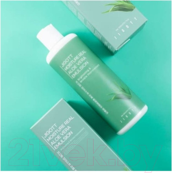 Изображение товара Эмульсия для лица Jigott Moisture Real Aloe Vera Emulsion (300мл)