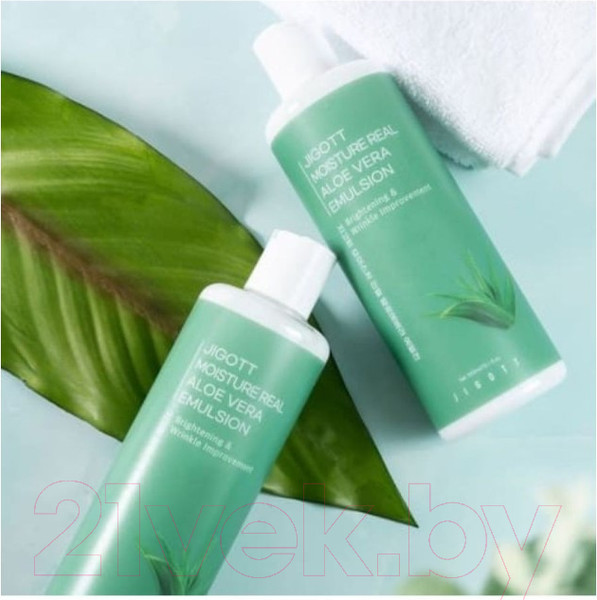 Изображение товара Эмульсия для лица Jigott Moisture Real Aloe Vera Emulsion (300мл)