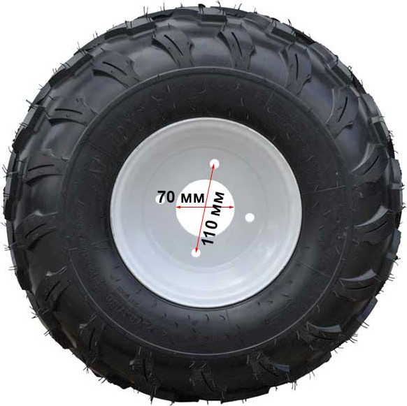 Изображение товара Колесо для мотоблока StaRK 19x7.00-8 / 3828 (диск на 4 отверстия)