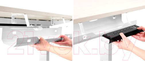 Изображение товара Лоток для проводов Ergosmart Cable Tray (белый)