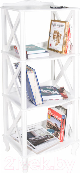 Изображение товара Этажерка Мебелик Джульетта-3 (молочный дуб)