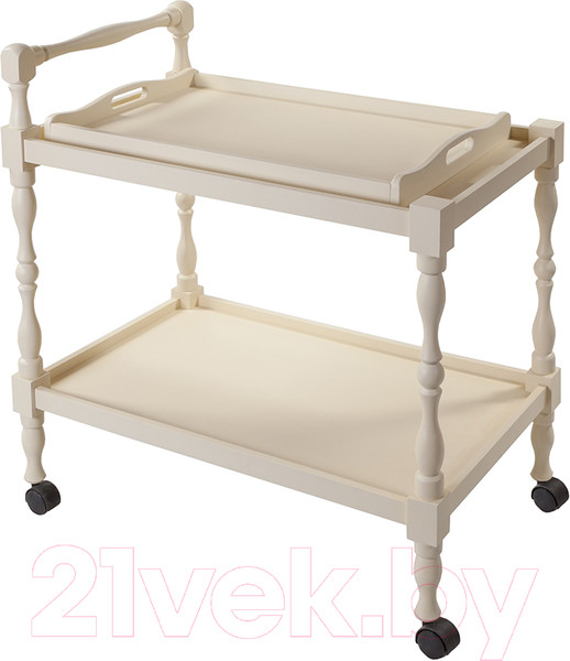 Изображение товара Сервировочный столик Мебелик Бридж (слоновая кость)