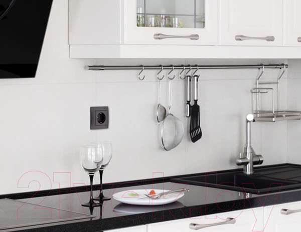 Изображение товара Рамка для выключателей и розеток Simon 1500650-038 (графит)