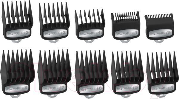 Изображение товара Набор насадок к машинке для стрижки волос Wahl 3421-100 (10шт)