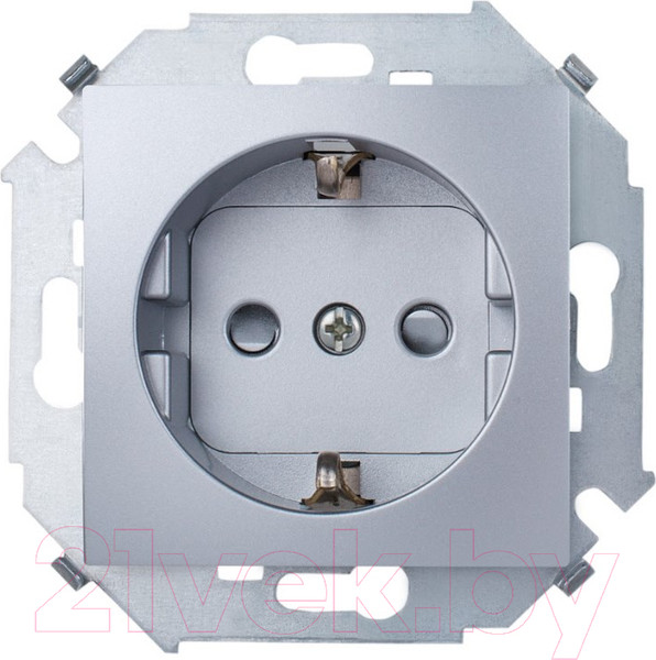 Изображение товара Розетка Simon 1591443-033 (алюминий)
