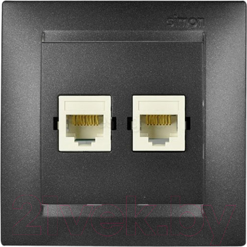 Изображение товара Розетка Simon 1591593-038 (графит)