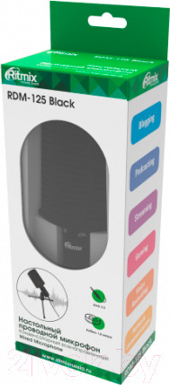 Изображение товара Микрофон Ritmix RDM-125 (черный)