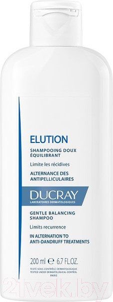 Изображение товара Шампунь для волос Ducray Элюсьон (200мл)