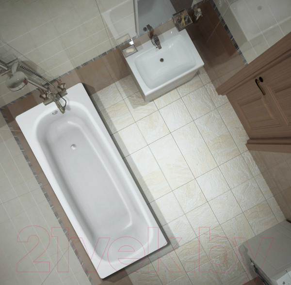 Изображение товара Ванна стальная BLB Universal 150x70 / B50HTH001 (с отверстиями для ручек)