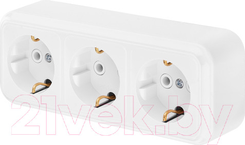 Изображение товара Розетка Bylectrica Пралеска РА16-265 (белый)