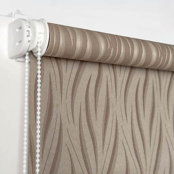 Изображение товара Рулонная штора АС МАРТ Делис 48x160 (светло-коричневый)