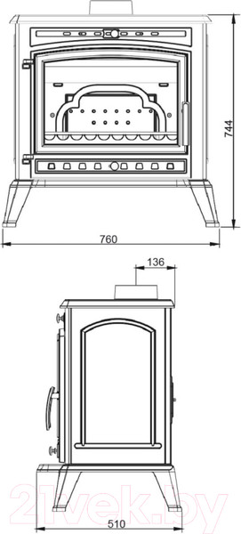 Изображение товара Печь-камин Everest F12