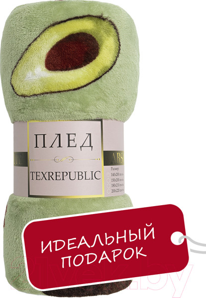 Изображение товара Плед TexRepublic Absolute Авокадо Фланель 140x200 / 37389 (зеленый)