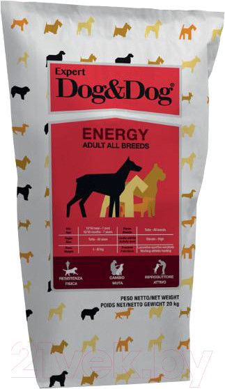 Изображение товара Сухой корм для собак Dog & Dog Expert Energy (20кг)