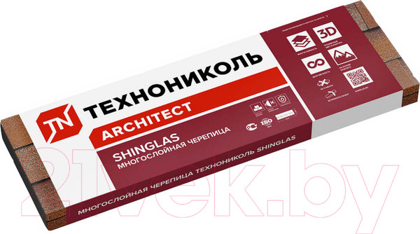 Изображение товара Черепица Технониколь Shinglas Джаз Аликанте 4D4X21-3401RUS (упаковка)