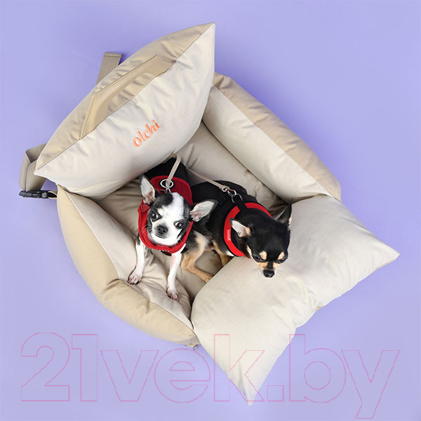 Изображение товара Автокресло для собак Puppia Car Seat / PAUA-AU5981-BE-M (бежевый)