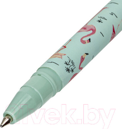 Изображение товара Ручка шариковая Brauberg Soft Touch Stick Flamingo / 143705 (синий)
