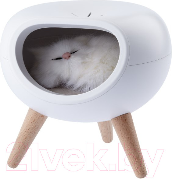 Изображение товара Ночник ЭРА NLED-467-1W-W котик / Б0052814 (белый)