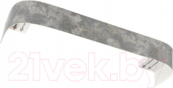 Изображение товара Карниз для штор LEGRAND Венециано с поворотами 7см 2.4 2-х рядный / 58101300 (серый шелк)