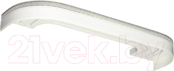 Изображение товара Карниз для штор LEGRAND Галант Neo Греция 3.0 2П / 48070209 (белый глянец/хром)