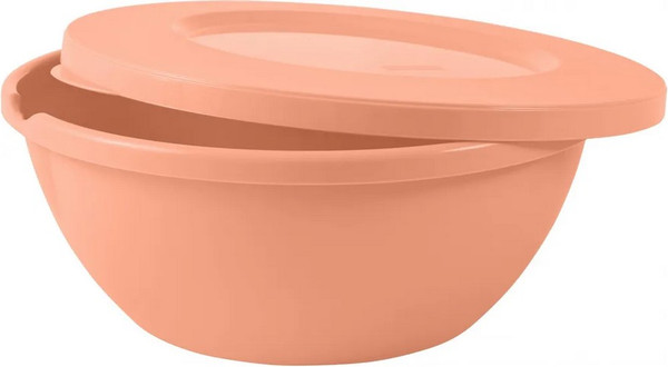 Изображение товара Набор мисок Plast Team Helsinki с крышками PT127910040 (3шт, персиковая карамель)