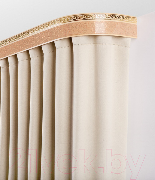 Изображение товара Карниз для штор LEGRAND Галант Neo Флора 3.0 2П / 48067042 (песок)