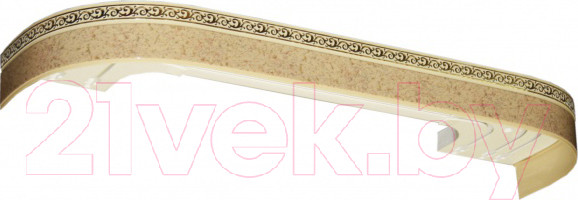 Изображение товара Карниз для штор LEGRAND Галант Neo Флора 3.0 2П / 48067042 (песок)