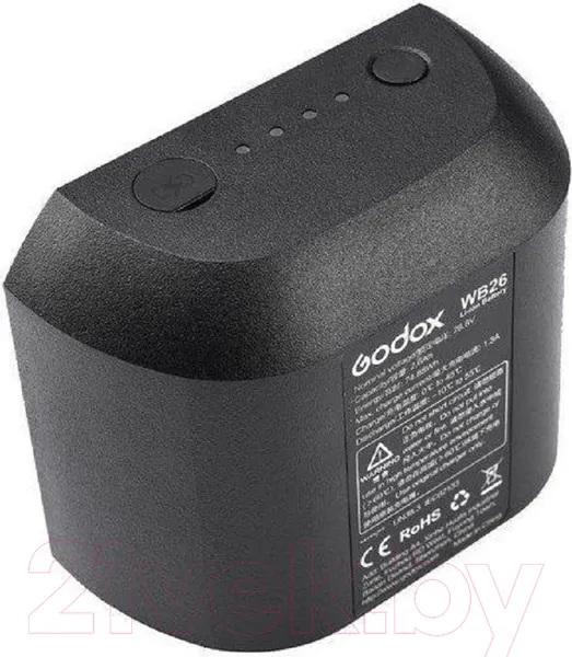 Изображение товара Аккумулятор для вспышки студийной Godox WB26A для AD600 / 29885
