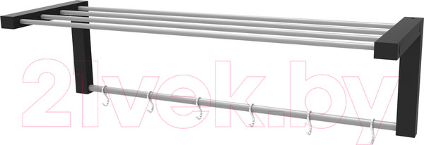 Изображение товара Вешалка для одежды Мебелик Вестон (венге/металлик)