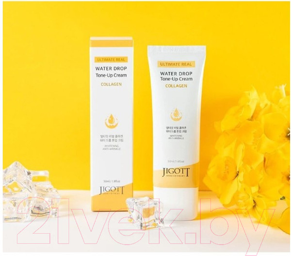 Изображение товара Крем для лица Jigott Ultimate Real Collagen Water Drop Tone Up Cream (50мл)
