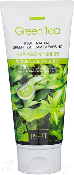 Изображение товара Пенка для умывания Jigott Natural Green Tea Foam Cleansing (180мл)