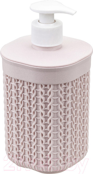 Изображение товара Дозатор для жидкого мыла Idea Вязание М2239 (чайная роза)