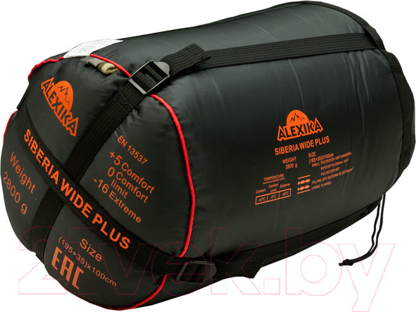 Изображение товара Спальный мешок Alexika Siberia Wide Transformer правый / 9255.01071 (оливковый)