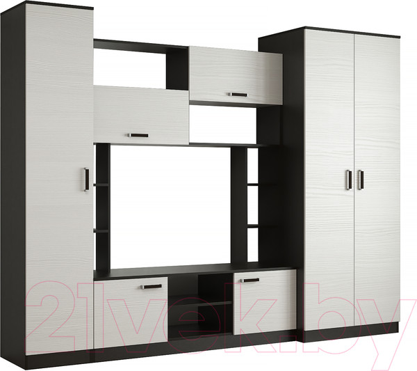 Изображение товара Стенка Евва Престиж-2 АЭП ПС-003-11 (без рисунка венге/бодега)