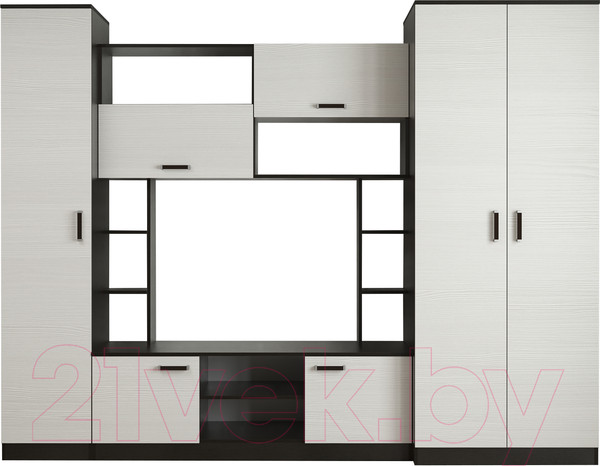Изображение товара Стенка Евва Престиж-2 АЭП ПС-003-11 (без рисунка венге/бодега)