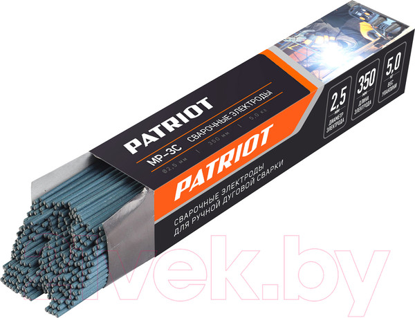 Изображение товара Электрод PATRIOT МР-3С 2.5мм/350мм (5кг)