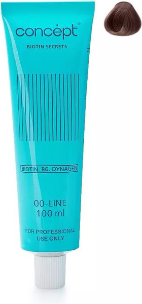 Изображение товара Крем-краска для волос Concept Biotin Secrets 00-Line Стойкая 6.00 (100мл, интенсивный русый)