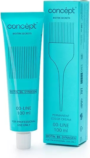 Изображение товара Крем-краска для волос Concept Biotin Secrets 00-Line Стойкая 6.00 (100мл, интенсивный русый)