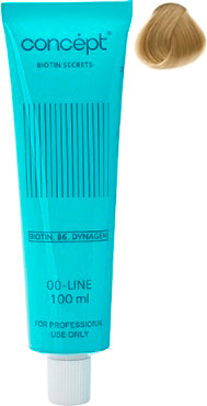 Изображение товара Крем-краска для волос Concept Biotin Secrets 00-Line Стойкая 9.00 (100мл, интенсивный светлый блондин)